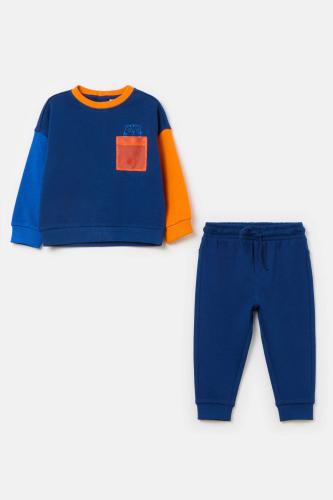 OVS βρεφικό σετ ρούχων από μπλούζα φούτερ και παντελόνι φόρμας (2 τεμάχια) - 001966559 Μπλε
